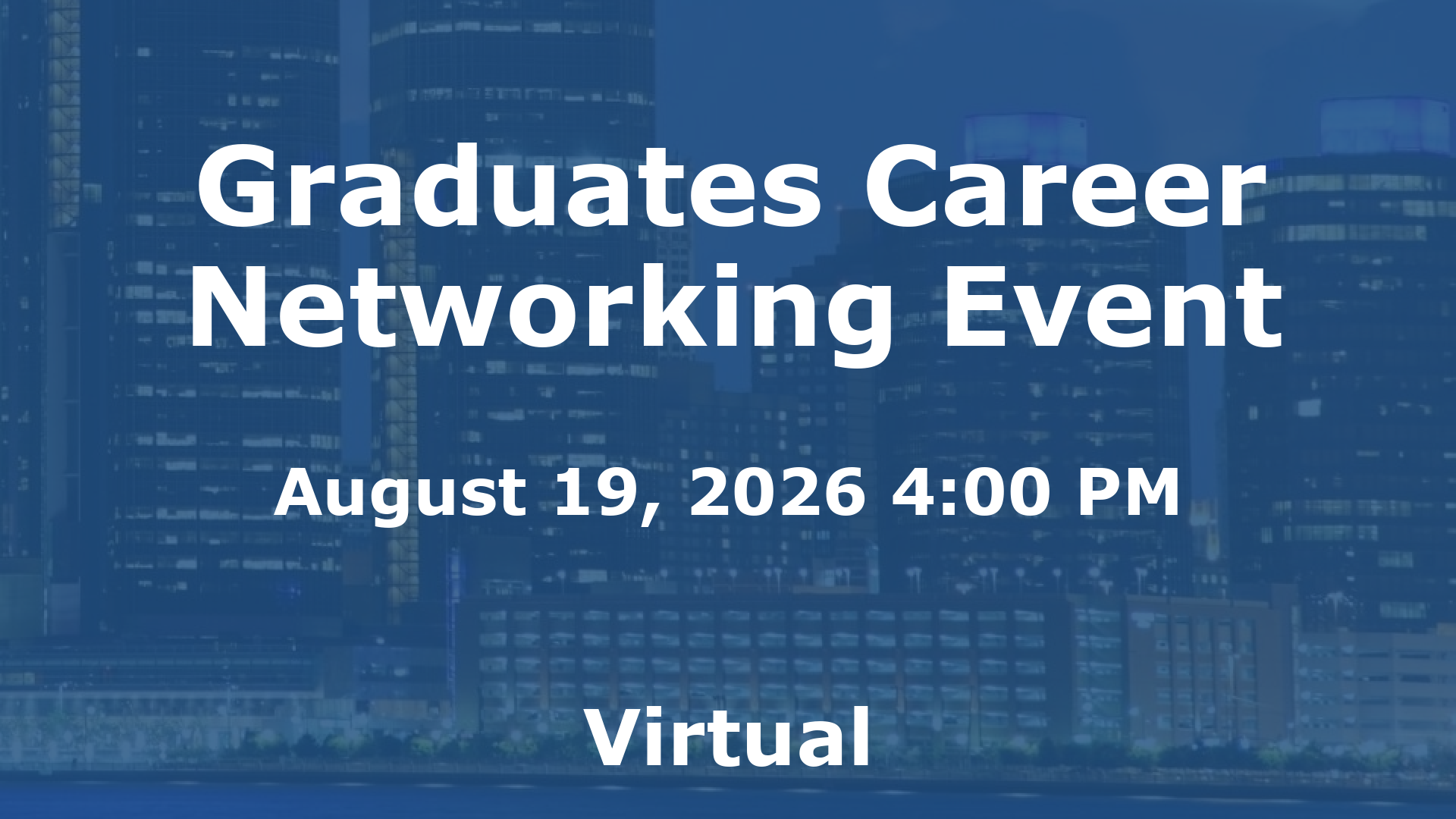 Graduates Career Networking Event event image